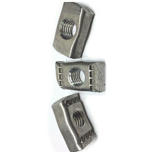 Pr-Mch 3/8'-16 Stainless Steel Metal Strut Nuts 4 Unistrut Channel 10/Box Set Kit #DR-D4550D - Poueer