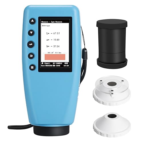 Portable Color Analyzer Digital Precise - Colorimeter for Display Calibration,8mm Colorimetro,Difference Meter Tester,Color Analyzer with Black and White Calibration Function - Poueer
