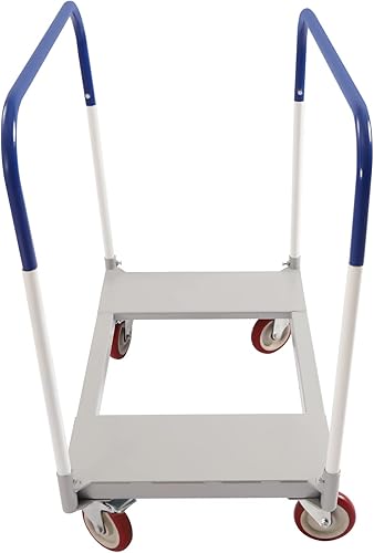 1500lbs Steel Panel Truck Cart, Platform Truck Cart, Lumber Cart Drywall Dolly Cart, Drywall Cart Panel Cart Dolly with 4 Dual-Bearing Casters, Steel Panel Cart, Steel Frame Dolly (1000lbs-39x24in) - Poueer
