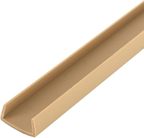 Outwater Plastics Beige 3/4'' Styrene Plastic U-Channel/C-Channel 36 Inch Lengths (Pack of 4) - Poueer