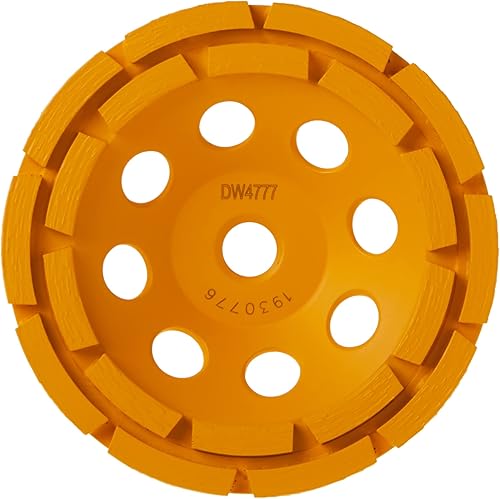 DEWALT Concrete Grinding Wheel, Double Row, Diamond Cup, 5-Inch (DW4777) - Poueer