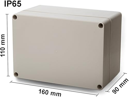 ABS Empty Housing 160 x 110 x 90 mm Industrial Housing IP65 Plastic Housing Box - Poueer
