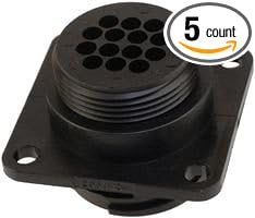 206043-1 CIRCULAR CONNECTOR, RCPT, SIZE 17, 14POS, PANEL (5 pieces) - Poueer