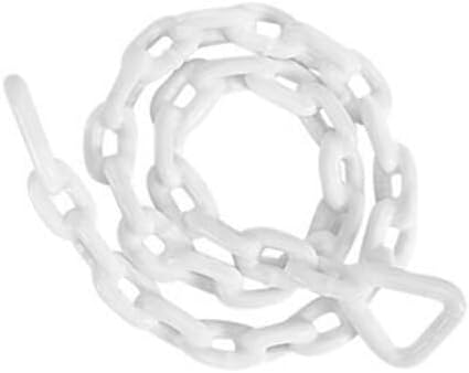 Vinyl-Coated Anchor Chain, 1/4' X 6', White - Poueer