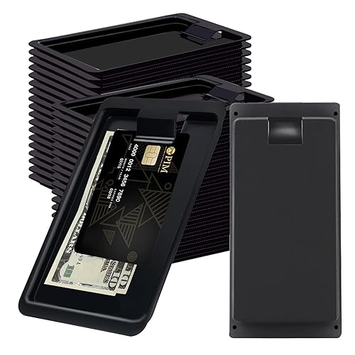 32 Pieces Black Check Holders,Guest Receipt Holder Tray Check Presenter Trays Guest,Restaurant Tip Tray,Check Tip Trays Waitress,Check Tip Trays for Waitress Tip Tray,Restaurants,Bars,Hotels - Poueer