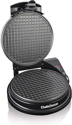 Chef’sChoice 838 WaffleCone Express Nonstick Ice Cream Cone Maker Creates Delicious Homemade Sugar and Waffle Cones Easy to Clean, Silver - Poueer