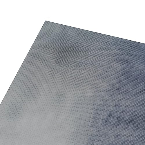 3K Plain Weave Carbon Fiber Sheet 200x300mm 0.2-20mm Thickness - High Gloss Carbon Plate for RC Models(Thickness:0.2mm) - Poueer