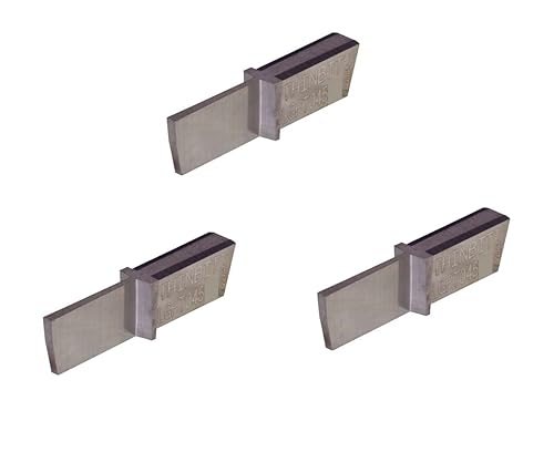 THINBIT 3 Pack LGPT045D2 'L' Series, Uncoated Carbide, Parting Insert for Steel, Cast Iron and Stainless Steel with Interrupted Cuts - Poueer