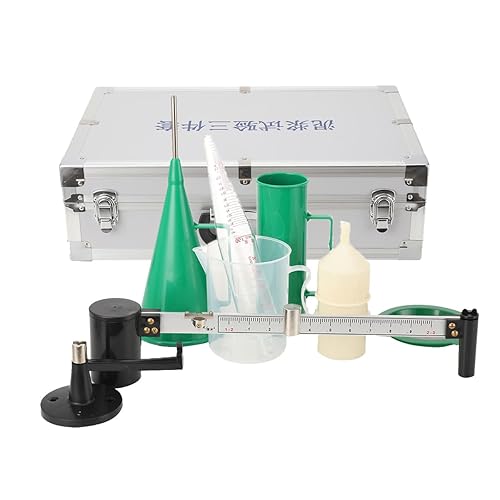 Slurry Test Kit, Mud Hydrometer, Mud Viscometer, Marsh Funnel and Viscometer Cup Mud Tester Slurry Test Kit Sand Content Kit Mud Tester Viscosimeter Sand Content Meter Kit - Poueer