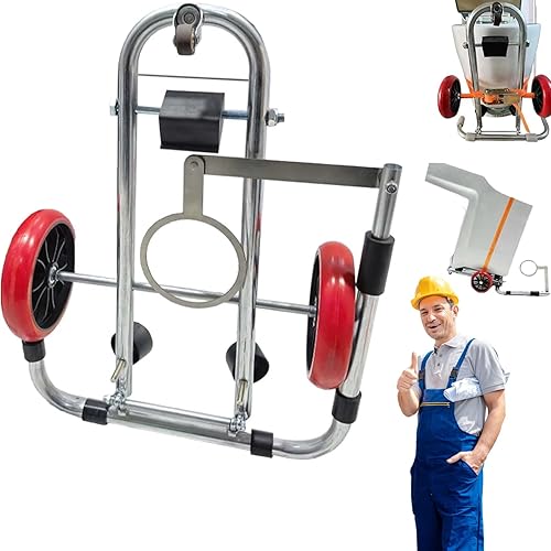 Toilet Cart Jack,Portable Foldable Toilet Installation Jack Cart,Toilet Installation Tool,Toilet Lifting Tool Jack On Cart with Wheels,Move and Repair Toilets for Plumbers (1PCS) - Poueer
