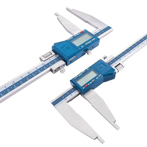 Dasqua 6 Inch/150mm Digital Caliper Electronic Industrial, Stainless Steel, with Large LCD Screen and Storage Case Auto Off Featured Measuring Tool, Resolution 0.0005'/0.01mm, Accuracy 0.001”/0.02mm - Poueer