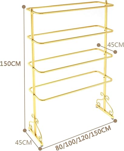 Retail Lingerie Display Stand - 4 Tier Floor Standing Boutique Commercial Shelves, Metal Large Double Sided Clothing Rack for Lingerie,Socks,Panties,Black-80x45x150cm - Poueer