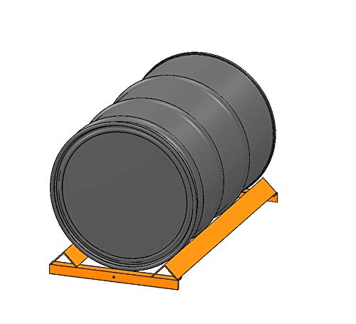 Pallet Rack Drum Cradle Fits Standard 42' Pallet Racks for 30 and 55 Gallon Drums [Made in USA] - Poueer