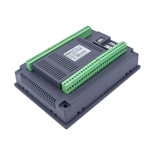SEEKU 24 in 24 Digits Out 7 inch HMI PLC All in One Touch Screen with PLC Integrated Panel 0-10V 4-20MA Analog MODBUS (Relay Output) - Poueer