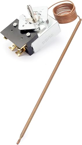 YUXIVCNE Upgraded SA-465-36 Electric Griddle Thermostat Control SA-100-450 Compatible With Star Max Griddle 2T-Z5958 MFG 2T-Z5958 MFG Z5958 Thermostat Replacement for AllPoints 46-1368, Temp 100-450F - Poueer