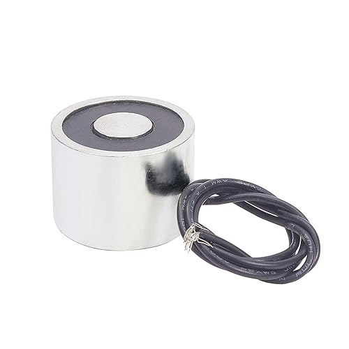Heyiarbeit 12V DC 1500N Electric Lifting Magnet Electromagnet Solenoid Lift Holding 80mmx38mm - Poueer