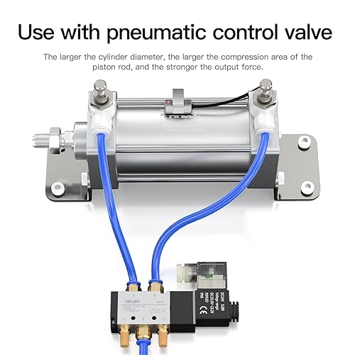 Aluminum pneumatic cylinder air cylinder Bore 100mm stroke 200mm 8 Inch large thrust SC100X200 - Poueer