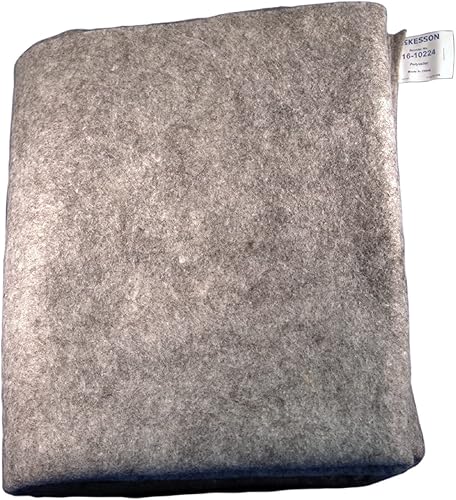 McKesson Stretcher Blanket, Disposable, 100% Polyester, Grey, 40 in x 80 in, 1 Count, 24 Packs, 24 Total - Poueer