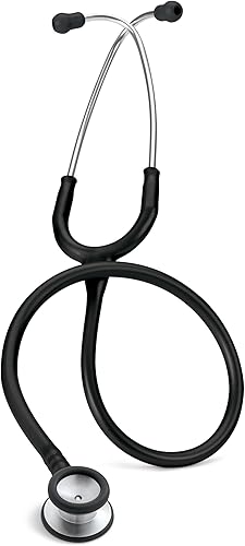 3M Littmann Stethoscope, Classic II Pediatric, Black Tube, Stainless Steel Chestpiece, 28 inch, 2113 - Poueer