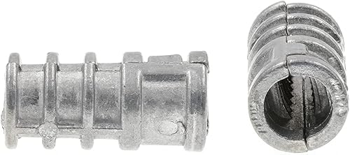 Prime-Line 9070945 Lag Shields, Short, 1/4 In. X 1 In., Zinc Alloy (50 Pack) - Poueer