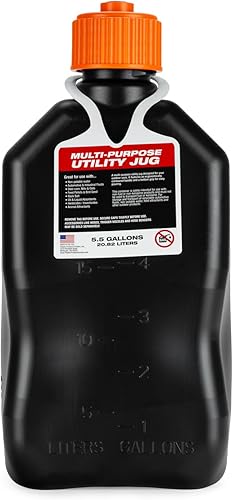 VP Racing 3852-CA, 5.5 Gallon Square V-Twin Jug with Deluxe Filler Hose - Poueer