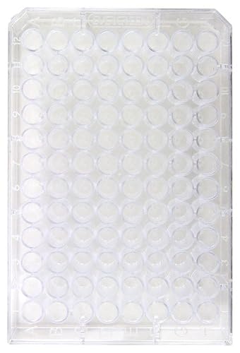 Caplugs Evergreen 222-8636-010 96-Well Sterile Tapered Deep-Well Plates DP9, DP9C Series, Natural, Polystyrene, Well Volume 0.5 mL, Specimen Storage, Dilution, DNA Sequencing (Pack of 20) - Poueer