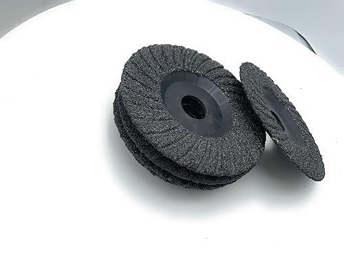 SIGNI 5 Pack SiC Plastic Back Grinding Wheel for Granite/Marble/Concrete and Glasses (4.5 INCH, 8 GRIT) - Poueer