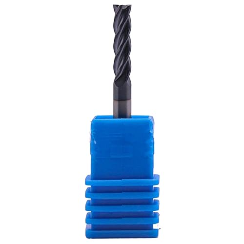 BestParts High Performance 5pcs 7/16' Solid Carbide Square End Mills, AlTiN Coated, 4 Flute, 30 Degree Helix, 7/16' Cutting Diameter, 7/16' Shank Diameter, 1' Length of Cut, 2-3/4' Overall Length - Poueer