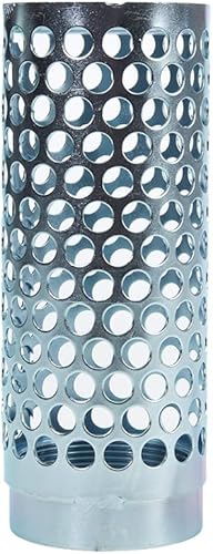 Steel 2' NPSH Thin Barrel Suction Strainer - Poueer