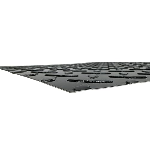 24' x 96' Black Aluminum Diamond Plate Sheet .025' Thick (1/40th) - Trailer Rock Guard, wainscotting Garage Diamond Trim, Cargo Enclosed Trailer Hauler Guard - Poueer