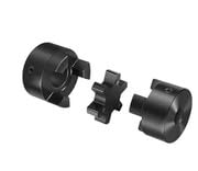 1-1/4' to 1-1/4' L099 Flexible 3-Piece L-Jaw Coupling Set & Buna-N, NBR Rubber Spider - Poueer