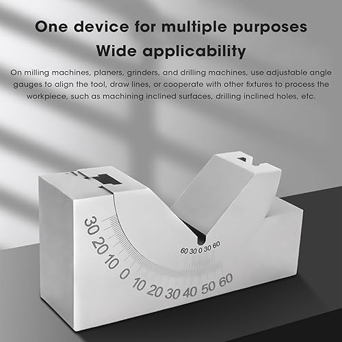 V-Blocks, Micro Adjustable Protractor, Alloy Steel, High Precision Angle V-Block Milling Machines - Poueer