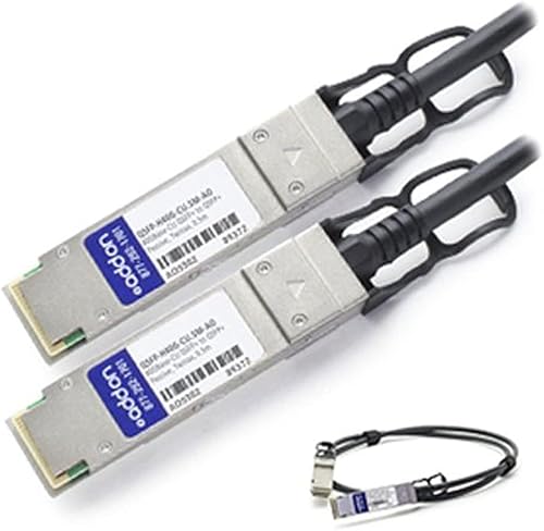 ADD-ON-COMPUTER PERIPHERALS QSFPH40GCU.5M-AO Cisco Qsfp-H40G-Cu.5M Compatible 40Gbase-Cu Qsfp+ to Qsfp+ Direct Attach Cable - Poueer