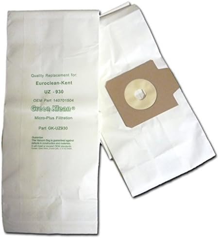 Green Klean GK-UZ930 Nilfisk Advance Replacement Vacuum Bags for GD930 & UZ930 Canister Vacs - 10 per Case - Case of 10 - Poueer