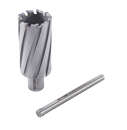 ACTOOL 1-7/16'' Diameter x 2'' Depth of Cut Carbide Tipped TCT ANNULAR Cutter with 3/4'' Weldon Shank - Poueer