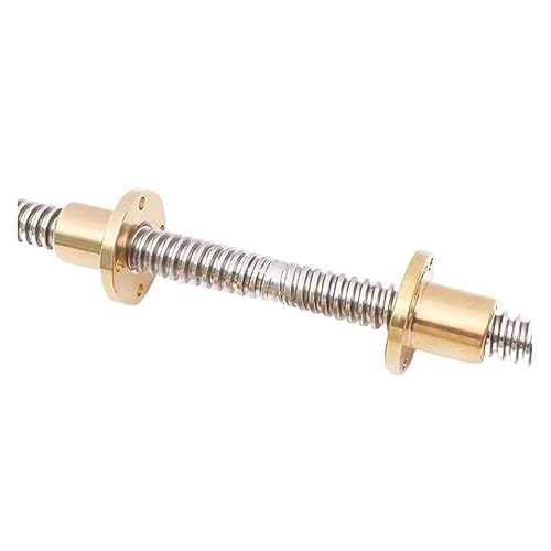 Screw Stainless Steel Ball Screw T10 Lead Screw Right-Left Length 100mm-600mm OD 10mm Pitch 2mm Lead 2mm (Size : Lead 2mm, Style : 500mm) - Poueer