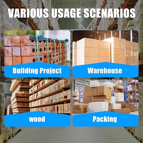 Heavy Duty Banding Strapping kit Contain 5/8'x 1000' Polyester (PET) Packaging Straps & 200 Metal Seals 100 Plastic Edge Protectors Tensioner with Cutter Sealer Tool - Poueer