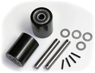 4YX97 Load Wheel Kit for Manual Pallet Jack - Black - Poueer