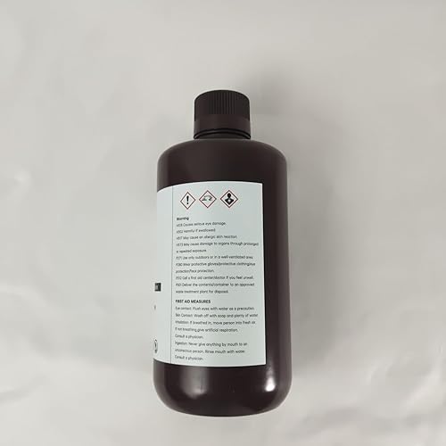 RESIONE Tough 3D Printer Resin, Not Brittle ABS Like Tough & Rigid 3D Resin for LCD 3D Printing UV 405nm (M58 Grey 1KG) - Poueer