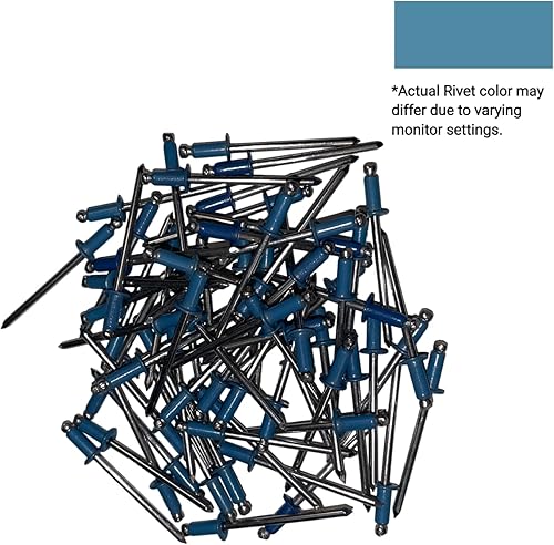 EAGLE 1: Stainless steel Rivets 1/8' x 1/4' (#43) (250, Light Stone) - Poueer