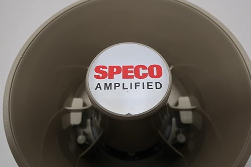 SPECO ASPC-20 Amplified Mobile PA Horn 6IN 20W 3-16OHM 12V-DC - Poueer