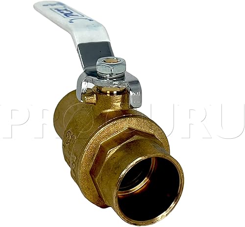 10-Pack 1/2-Inch FIP Female NPT Threaded (FxF) Heavy Duty Brass Ball Valve, Full Port, 600 WOG, Certified Safe (3BT050-10P) - Poueer