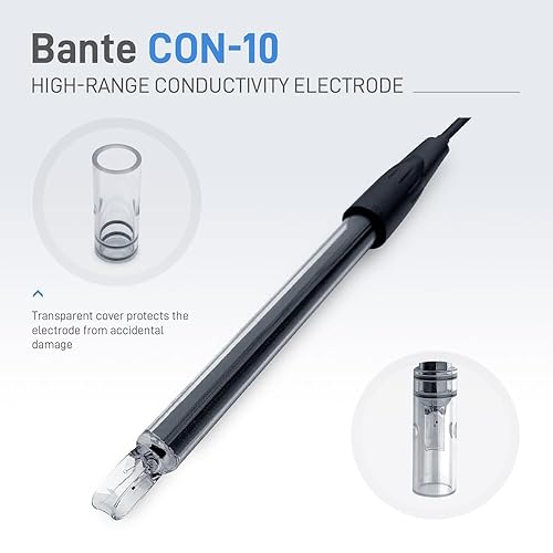 Bante CON-1 Conductivity Electrode | Cell Constant K=1 | Platinum Sensor - Poueer