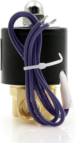 U.S. Solid 3/8' Electric Solenoid Valve 12-VDC, VITON Gasket, Air, Gas, Fuel Normally Closed - Poueer