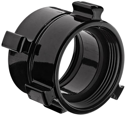 379-2512524 Aluminum Fire Hose Adapter, Rocker Lug Swivel, 2-1/2' NH x 2-1/2' NPSH Double Swivel RL Female - Poueer