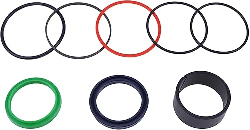 BLUESUNSOLAR Hydraulic Cylinder Seal Kit AH160845 Replacement for John Deere Loader 260 270 521 522 541 542 721 - Poueer