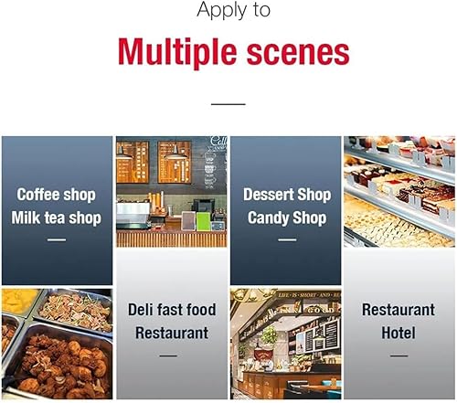 Food Tray Sealer Machine, Takeaway Box Hand Pressure Food Packaging Machine with Temperature Control - Commercial Stainless Steel Vegetables (20 * 14cm) - Poueer