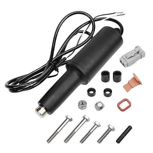 15055-001 Boat Trim Tab Actuator for L 101XD Actuator with 2 1/4' Stroke,12 V,5/16' Top Hole and 6' Wire Length - Poueer