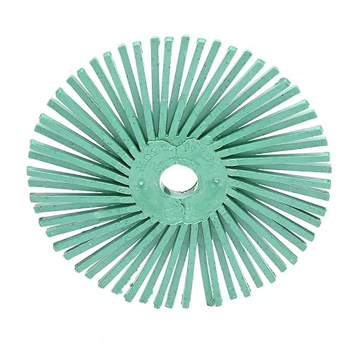 Cubitron Scotch-Brite Radial Bristle Disc, 3 in x 3/8 in 50 - Poueer