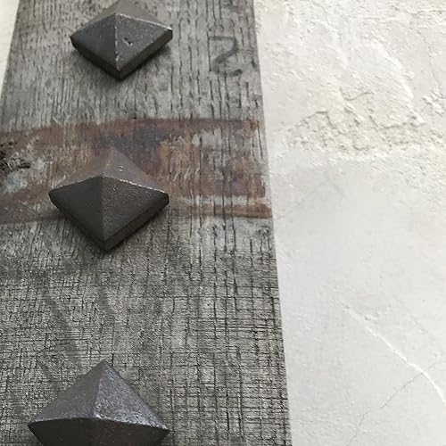 1.5' Pyramid Head Clavos - Natural Patina Finish - with Thick Spike (50) - Poueer